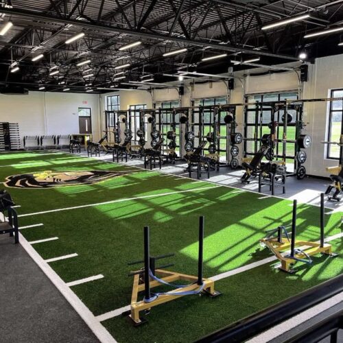 Shelby HS football weight room